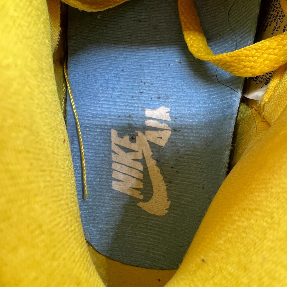 Nike Air Jordan 1 Retro High OG Reverse Laney Men's 5.5 Yellow Blue FD2596-700 - Picture 5 of 10
